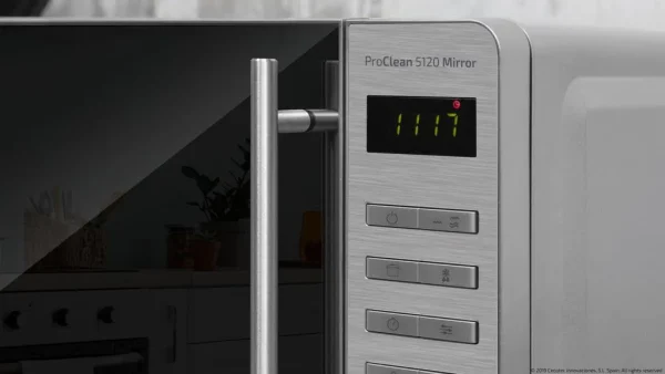 Imagen 7 Microondas Cecotec ProClean 5120 Inox de 20 L con 700 W y grill de 800 W. Incorpora revestimiento Ready2Clean, tecnología 3DWave y puerta de espejo.