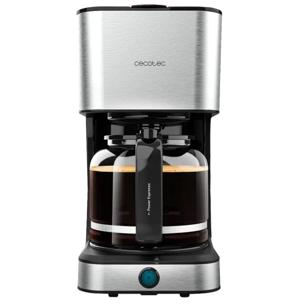 Cafetera de goteo Cecotec Coffee 66 Heat con jarra de cristal y acabados en acero inoxidable