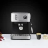 Imagen 7 Cafetera Cecotec Power Espresso 20 Professionale de 850 W y 20 bares. Incluye manómetro de control, vaporizador orientable y acabados en acero inoxidable.