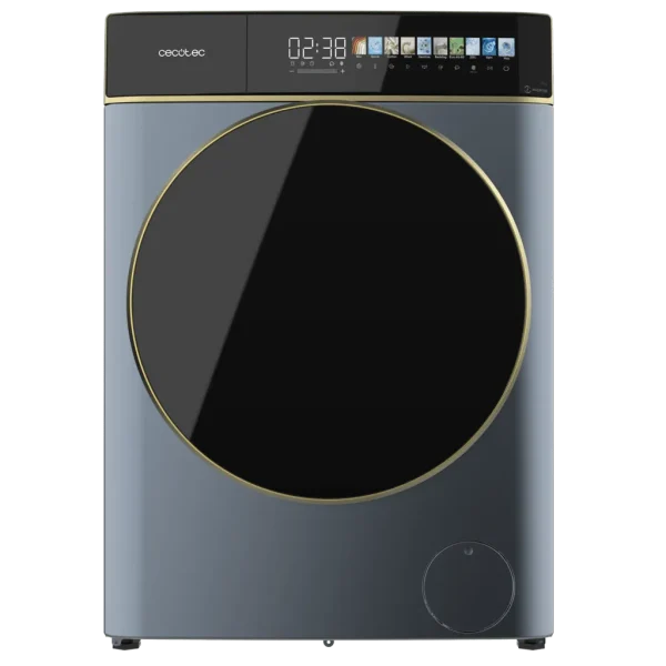 Imagen 2 Lavadora CECOTEC Bolero DressCode 9900 Ice Blue de carga frontal. 9 kg, 1400 rpm, pantalla FullColor 10,3", motor Inverter Plus y eficiencia Clase A.