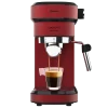 Cafetera express Cafelizzia 790 Shiny de color rojo con brazo portafiltros y vaporizador de acero inoxidable