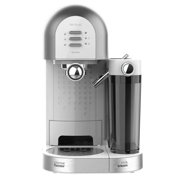 Imagen 2 Cafetera semiautomática Power Instant-ccino 20 Chic Serie Bianca de 1470W y 20 bares. Compatible con café molido y cápsulas, con depósito de leche de 0,7L.