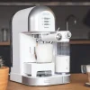 Imagen 5 Cafetera semiautomática Power Instant-ccino 20 Chic Serie Bianca de 1470W y 20 bares. Compatible con café molido y cápsulas, con depósito de leche de 0,7L.