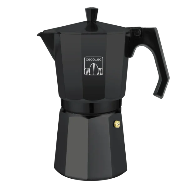 Cafetera italiana Cecotec Moklassic 600 Black de aluminio fundido color negro mate para seis tazas