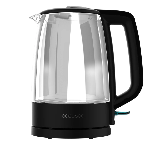 Imagen 2 Hervidor de agua de 1,7 litros y 2200 W fabricado en vidrio de borosilicato. Diseño resistente, libre de BPA, con luz LED y filtro antical desmontable.