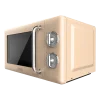 Imagen 2 Microondas mecánico Cecotec ProClean 3010 Retro Beige de 20 litros y 700 W. Diseño vintage con temporizador y mandos giratorios para un uso muy sencillo.