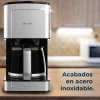 Imagen 5 Cafetera de goteo Cecotec Coffee 56 Heat con 950 W, capacidad de 1.5 litros para 12 tazas, acabado en acero inoxidable y sistema intensificador de aroma.