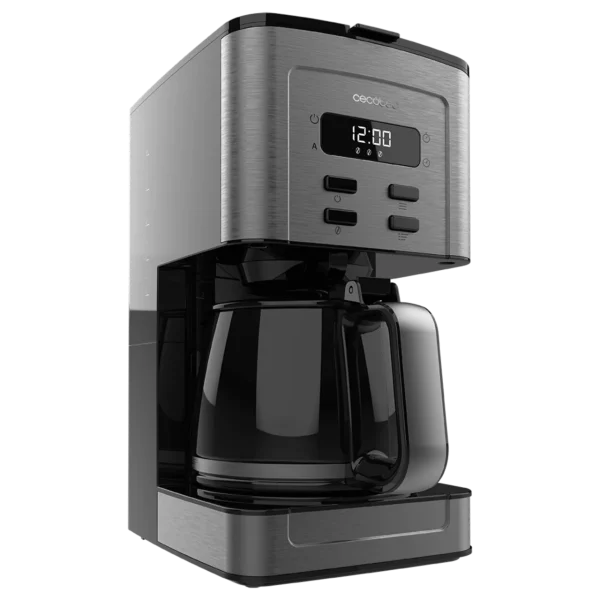 Imagen 3 Cafetera de goteo digital Coffee 56 Time de Cecotec con 950 W, capacidad de 1.5 L para 12 tazas, programable 24h y función Extra Aroma para un sabor intenso.