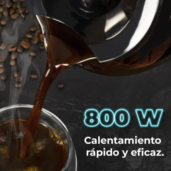 Imagen 6 Cafetera de goteo digital Coffee 56 Time de Cecotec con 950 W, capacidad de 1.5 L para 12 tazas, programable 24h y función Extra Aroma para un sabor intenso.