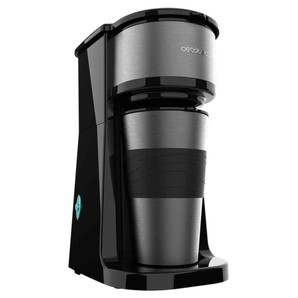 Imagen 2 Cafetera de goteo Cecotec Coffee 66 Drop & Go con acabado en acero inoxidable, termo portátil de 500 ml y tecnología AromaSense para un café con sabor intenso.