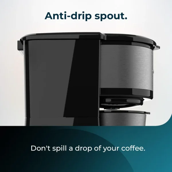 Imagen 7 Cafetera de goteo Cecotec Coffee 66 Drop & Go con acabado en acero inoxidable, termo portátil de 500 ml y tecnología AromaSense para un café con sabor intenso.