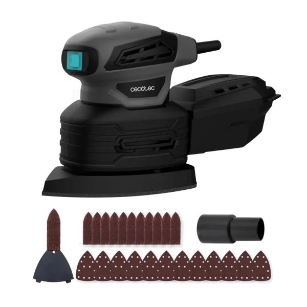 Lijadora orbital Cecotec PerfectSurface 180 Delta con base triangular y diseño ergonómico para lijado de precisión