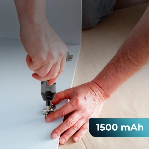 Imagen 6 Destornillador eléctrico EasyGyro 3000 Pocket de Cecotec con batería de 3.6 V, mango articulado y 22 accesorios para máxima precisión en bricolaje y hogar.