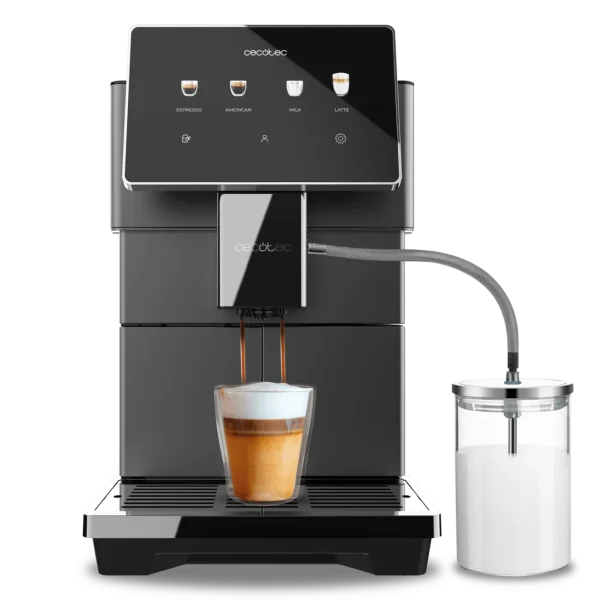 Cafetera superautomática Cecotec Cremmaet Tempo con pantalla táctil de 7 pulgadas y diseño compacto elegante