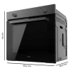 Imagen 3 Horno integrable Cecotec Bolero Hexa C126000 Dark Inox A con 77 litros de capacidad, 4 funciones de cocción, 2800 W de potencia y eficiencia energética clase A.