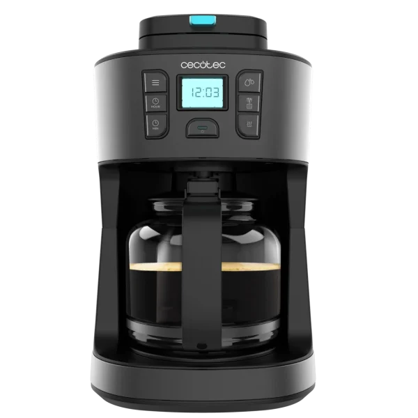Cafetera de goteo digital Cecotec Coffee 66 Grind & Drop con molinillo y acabado en acero inoxidable