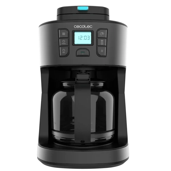 Imagen 2 Cafetera de goteo Coffee 66 Grind & Drop de Cecotec con molinillo integrado, 1000 W de potencia y capacidad para 12 tazas. Café recién molido con aroma intenso.