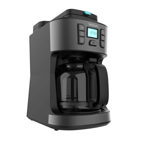 Imagen 3 Cafetera de goteo Coffee 66 Grind & Drop de Cecotec con molinillo integrado, 1000 W de potencia y capacidad para 12 tazas. Café recién molido con aroma intenso.