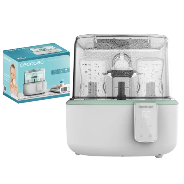 Esterilizador digital de biberones Cecotec Nana BabyCare DigitalSterilizer con pantalla LED y capacidad para 6 unidades
