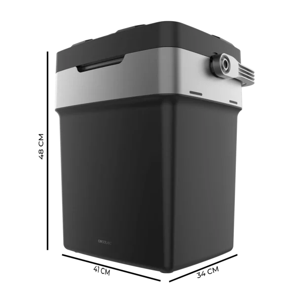 Imagen 3 Nevera portátil Cecotec de 29L con función frío y calor (8ºC-65ºC). Conexión 12V/220V ideal para coches y caravanas con alta eficiencia energética clase D.