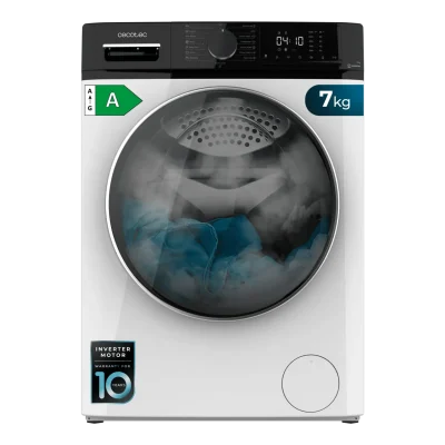 Lavadora frontal blanca CECOTEC Bolero DressCode 7610 Inverter A de 7 Kg y 1400 RPM