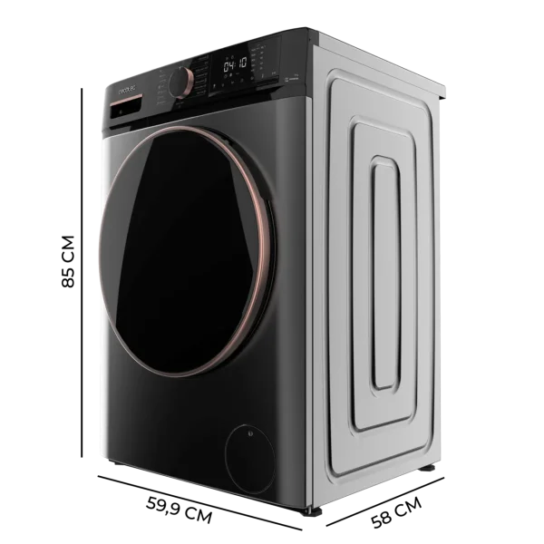 Imagen 3 Lavadora de carga frontal Cecotec Bolero DressCode 9610 Inverter Steel A. Capacidad de 9 kg, 1400 RPM, motor Inverter Plus y 15 programas de lavado.