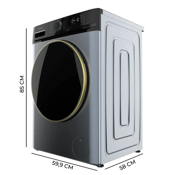 Imagen 3 Lavadora Cecotec Bolero DressCode 10610 Inverter Ice Blue. Carga frontal, capacidad de 10 kg, 1400 RPM y clase A. Motor Inverter Plus y Steam Max.