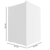 Imagen 2 Mini frigorífico Bolero CoolMarket TT 133 L White de Cecotec. Capacidad de 133L, eficiencia energética clase E, Crisper Box y control de temperatura ajustable.