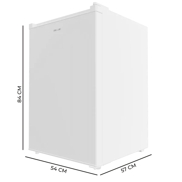 Imagen 2 Mini frigorífico Bolero CoolMarket TT 133 L White de Cecotec. Capacidad de 133L, eficiencia energética clase E, Crisper Box y control de temperatura ajustable.