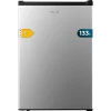 Vista frontal del mini frigorífico Bolero CoolMarket TT 133 L Inox de Cecotec con acabado en acero inoxidable