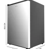 Imagen 2 Mini frigorífico Cecotec Bolero CoolMarket TT 133 L Inox de 133 litros, clase E, Crisper Box y luz LED. Diseño compacto de 83,5 cm con control de temperatura.