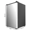 Imagen 3 Congelador vertical de sobremesa Cecotec Bolero CoolMarket TF 87 Inox de 87 litros, eficiencia energética E y 83,6 cm de alto con elegante acabado inoxidable.