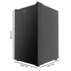 Imagen 3 Congelador vertical Bolero CoolMarket TF 87 Black de 87 litros y clase energética E. Diseño compacto en negro ideal para espacios reducidos y encimeras.