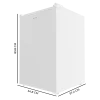 Imagen 3 Congelador vertical Bolero CoolMarket TF 97 White con 97L de capacidad y clase energética E. Diseño compacto de sobremesa ideal para optimizar el espacio en casa.
