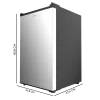 Imagen 3 Congelador vertical Bolero CoolMarket TF 97 Inox de 97 litros de capacidad, clasificación energética E y acabado en acero inoxidable. Diseño compacto de 83,5 cm.