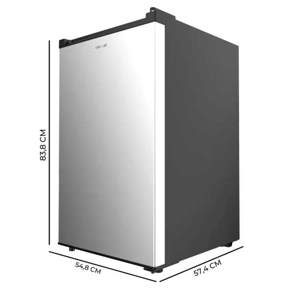 Imagen 3 Congelador vertical Bolero CoolMarket TF 97 Inox de 97 litros de capacidad, clasificación energética E y acabado en acero inoxidable. Diseño compacto de 83,5 cm.