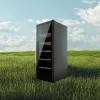 Imagen 5 Vinoteca Bolero GrandSommelier 98000 Black de Cecotec para 98 botellas. Sistema de compresor silencioso, estantes de madera y control táctil. 128,5 cm de alto.