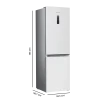 Imagen 2 Frigorífico combi Cecotec Bolero CoolMarket 290 White de 185 cm, 290L de capacidad, Total No Frost y eficiencia clase E. Diseño funcional en color blanco.