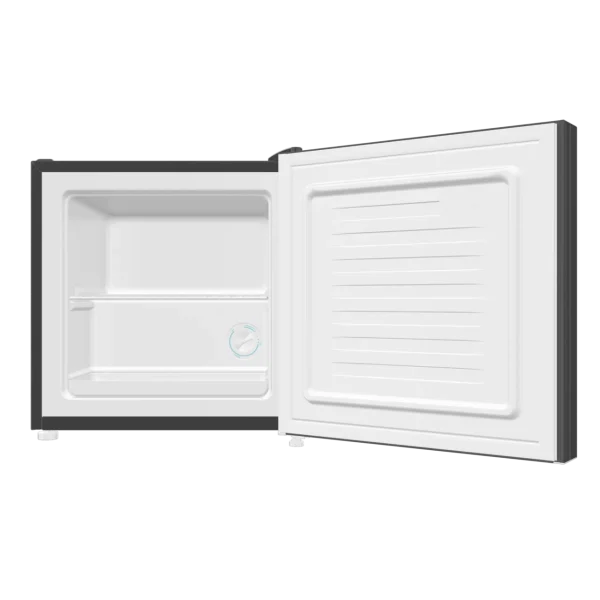 Imagen 2 Mini congelador Bolero CoolMarket TT 31 Dual Grey Glass E de 31L. Diseño en cristal gris, función dual y eficiencia clase E. Ideal para espacios reducidos.