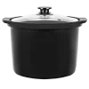 Cubeta de cerámica Slowpot color teja para Olla GM de 6 litros con tapa de vidrio para cocción lenta