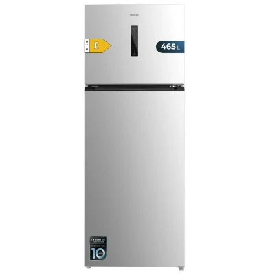 Frigorífico de dos puertas Cecotec Bolero CoolMarket 2D 465 NF Inox E con acabado en acero inoxidable