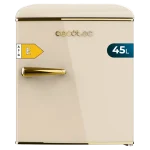 Mini frigorífico retro Bolero CoolMarket TT Origin 45 Beige E de Cecotec estilo años 50