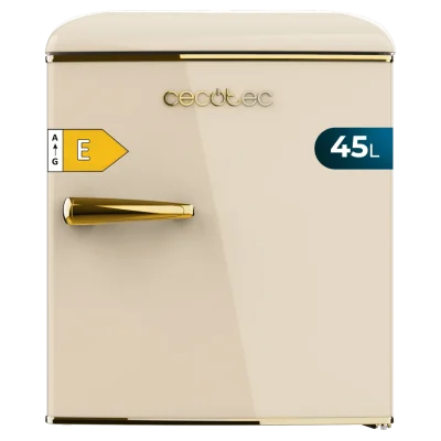 Mini frigorífico retro Bolero CoolMarket TT Origin 45 Beige E de Cecotec estilo años 50