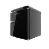 Imagen 4 Mini frigorífico retro negro de 45L con diseño vintage y eficiencia clase E. Compacto y silencioso, ideal para habitaciones, oficinas o espacios reducidos.