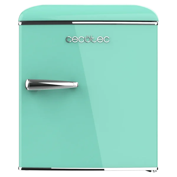 Imagen 2 Mini frigorífico retro Bolero CoolMarket TT Origin 45 Green E con 45 litros de capacidad, diseño vintage en color verde y clasificación energética clase E.
