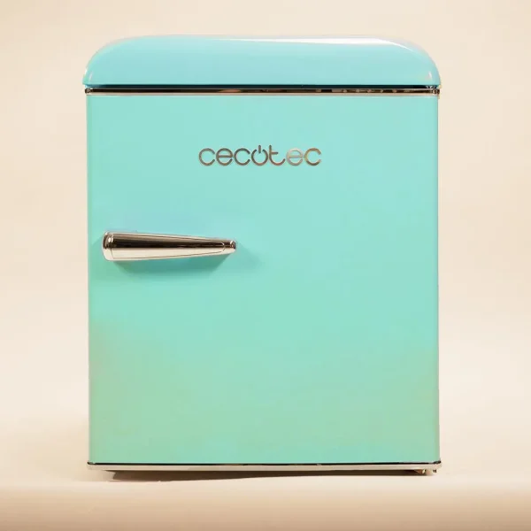 Imagen 8 Mini frigorífico retro Bolero CoolMarket TT Origin 45 Green E con 45 litros de capacidad, diseño vintage en color verde y clasificación energética clase E.