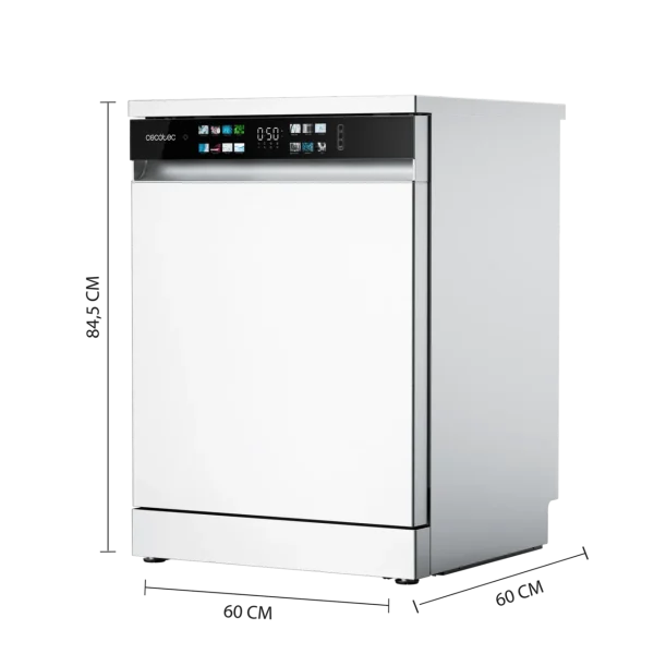 Imagen 4 Lavavajillas Bolero Aguazero 6210 D de 60 cm con capacidad para 15 cubiertos, clase D, pantalla FullColor XXL, tercera bandeja y 14 programas especializados.