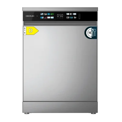 Lavavajillas Cecotec Bolero Aguazero 6210 Inox D de 60 cm en acero inoxidable con panel de control FullColor XXL