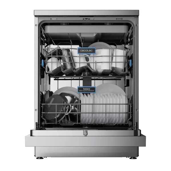 Imagen 3 Lavavajillas Bolero Aguazero 6210 Inox D de 60 cm con 15 cubiertos, clase energética D, 14 programas y tecnología Dry+ para un acabado impecable en cada lavado.