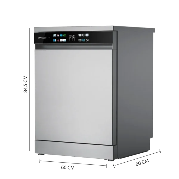 Imagen 4 Lavavajillas Bolero Aguazero 6210 Inox D de 60 cm con 15 cubiertos, clase energética D, 14 programas y tecnología Dry+ para un acabado impecable en cada lavado.
